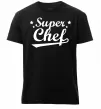 Мужская премиум футболка Super Chef Черный фото