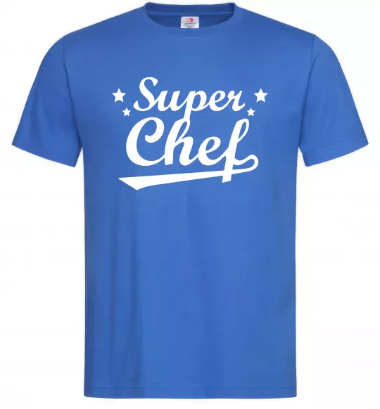 Чоловіча футболка Super Chef Яскраво-синій фото