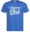 Чоловіча футболка Super Chef Яскраво-синій фото