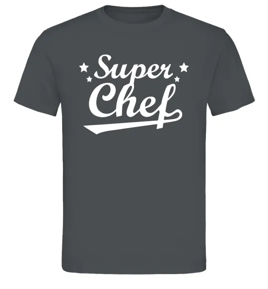 Чоловіча футболка Super Chef Графіт фото