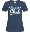 Жіноча футболка Super Chef Темно-синій фото