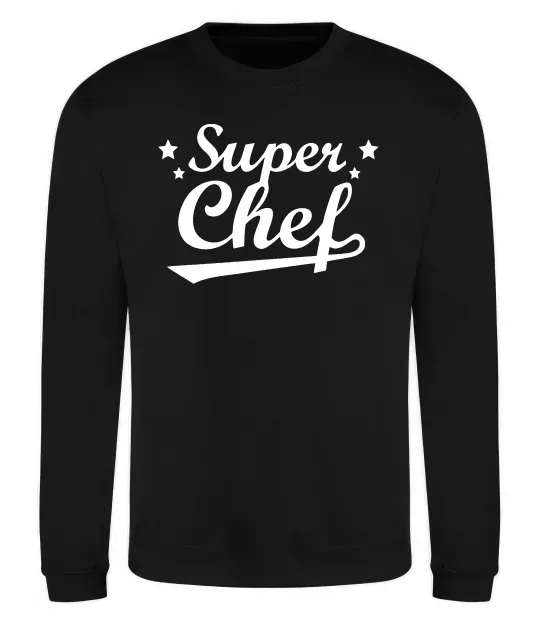Світшот Super Chef Чорний фото