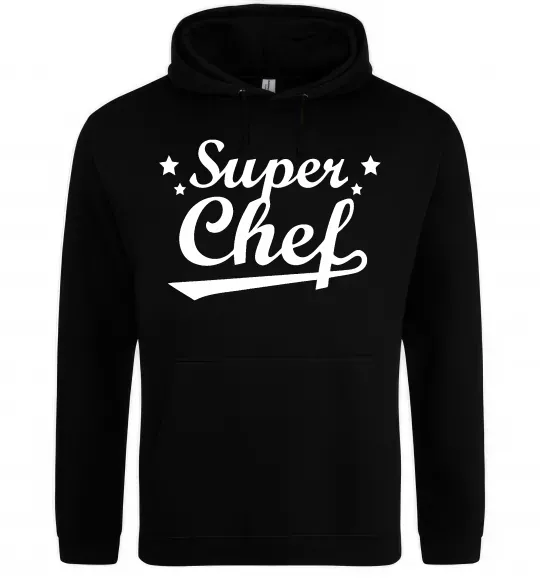 Чоловіча толстовка (худі) Super Chef Чорний фото