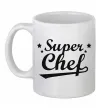 Чашка керамическая Super Chef Белый фото