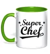 Чашка с цветной ручкой Super Chef Лаймовый фото