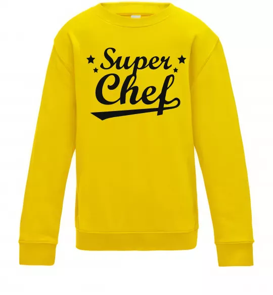 Дитячий світшот Super Chef Сонячно жовтий фото