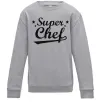 Дитячий світшот Super Chef Сірий меланж фото