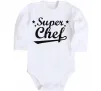 Дитячий бодік Super Chef Білий фото