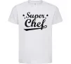 Дитяча футболка Super Chef Білий фото