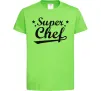 Дитяча футболка Super Chef Лаймовий фото