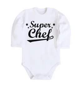 Дитячий бодік Super Chef Білий фото