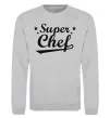 Світшот Super Chef Сірий меланж фото