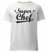 Мужская премиум футболка Super Chef Белый фото