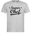 Чоловіча футболка Super Chef Сірий фото