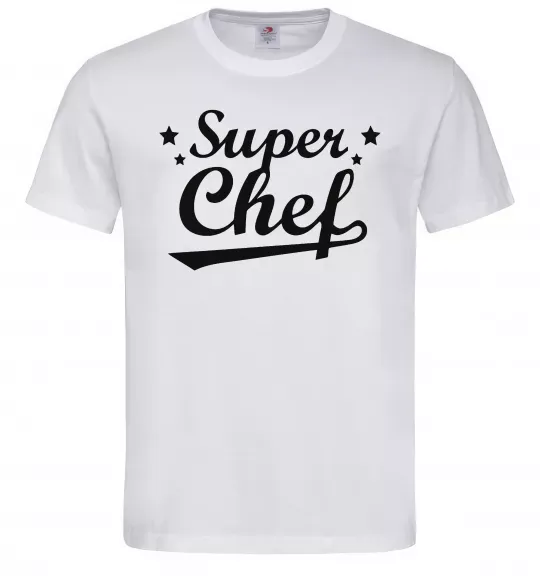 Чоловіча футболка Super Chef Білий фото