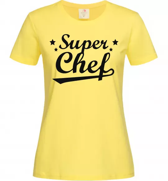 Жіноча футболка Super Chef Лимонний фото