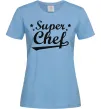 Жіноча футболка Super Chef Блакитний фото