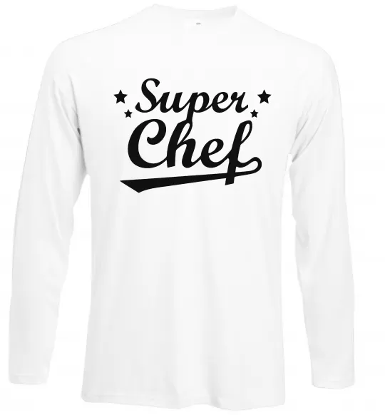 Лонгслів Super Chef Білий фото