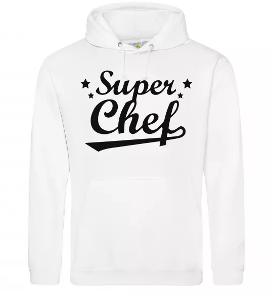 Чоловіча толстовка (худі) Super Chef Білий фото