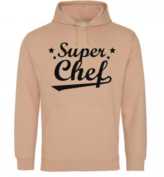 Чоловіча толстовка (худі) Super Chef Пісочний фото