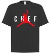 Футболка Оверсайз Chef with knife Черный фото