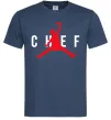 Чоловіча футболка Chef with knife Темно-синій фото