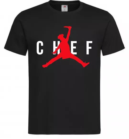 Чоловіча футболка Chef with knife Чорний фото