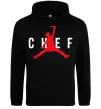 Чоловіча толстовка (худі) Chef with knife Чорний фото