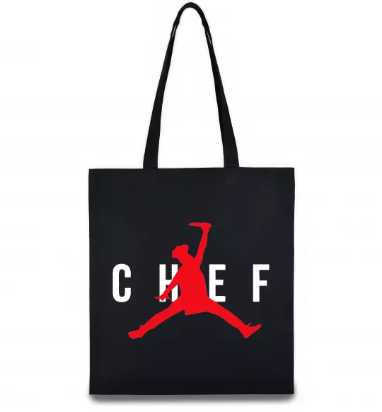 Еко-сумка Chef with knife Чорний фото