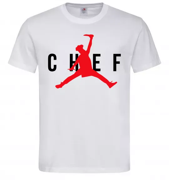 Чоловіча футболка Chef with knife Білий фото