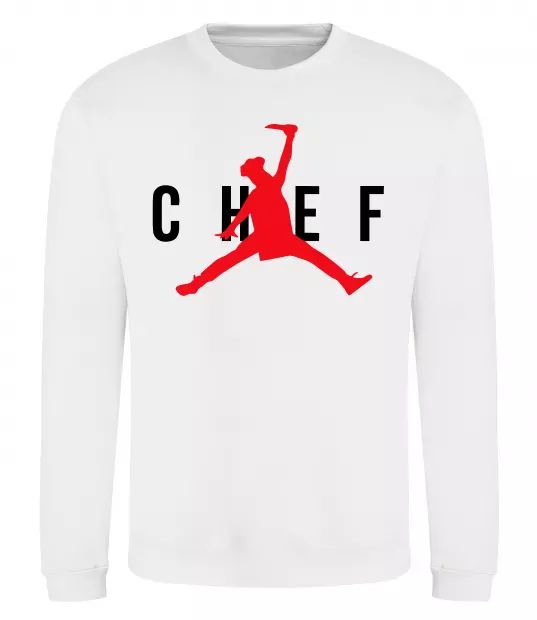 Світшот Chef with knife Білий фото