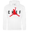Чоловіча толстовка (худі) Chef with knife Білий фото