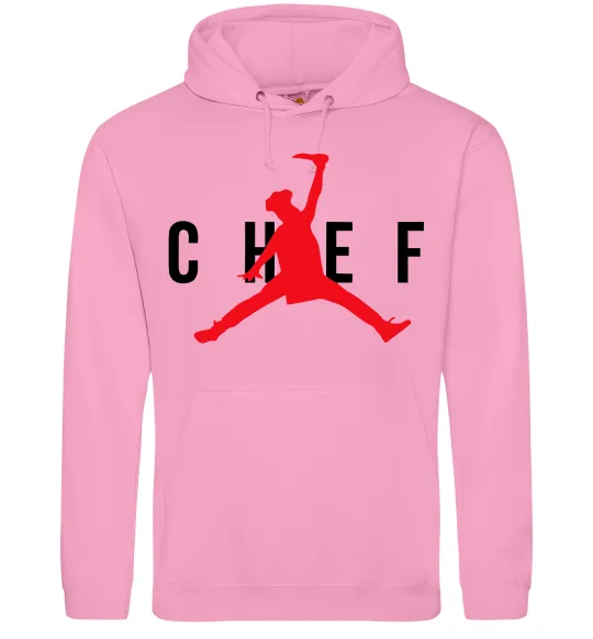 Женская толстовка (худи) Chef with knife Розовый фото