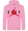 Женская толстовка (худи) Chef with knife Розовый фото