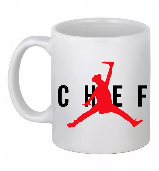 Чашка керамічна Chef with knife Білий фото