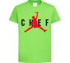 Дитяча футболка Chef with knife Лаймовий фото