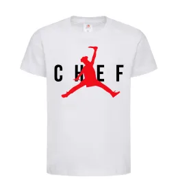Дитяча футболка Chef with knife Білий фото