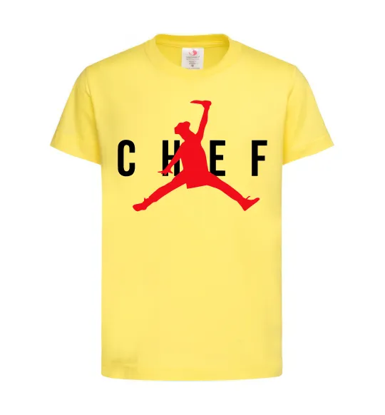 Дитяча футболка Chef with knife Лимонний фото