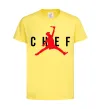Дитяча футболка Chef with knife Лимонний фото