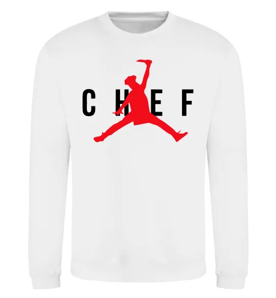 Світшот Chef with knife Білий фото