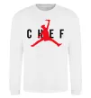 Світшот Chef with knife Білий фото