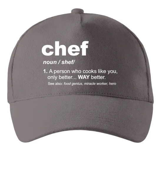 Кепка Chef noun Сірий фото