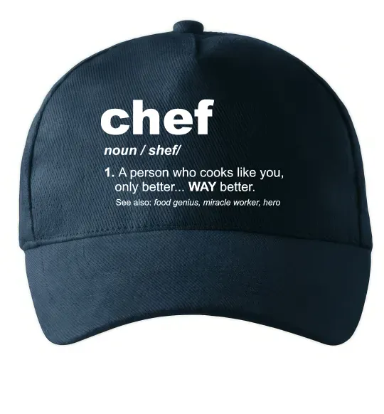 Кепка Chef noun Темно-синий фото