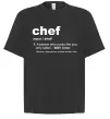 Футболка Оверсайз Chef noun Чорний фото