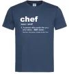 Чоловіча футболка Chef noun Темно-синій фото