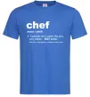 Чоловіча футболка Chef noun Яскраво-синій фото