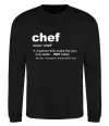 Світшот Chef noun Чорний фото
