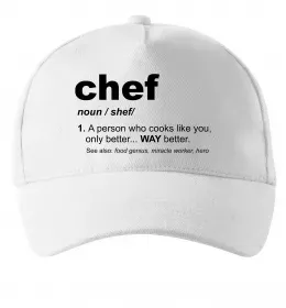 Кепка Chef noun Белый фото