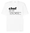 Футболка Оверсайз Chef noun Білий фото