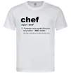 Чоловіча футболка Chef noun Білий фото